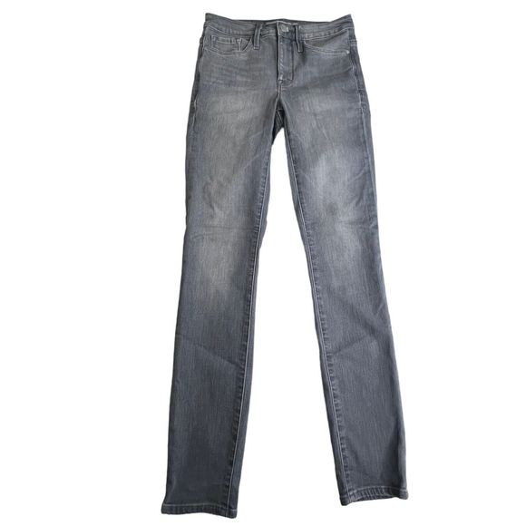 Athleta Sculptek Womens Gray Mid Rise Stretch Skinny Jeans 4 - Picture 2 of 8